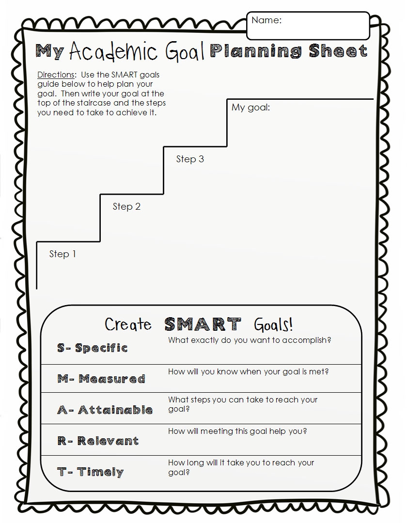 Free Goal Setting Worksheets For Success Skip To My Lou