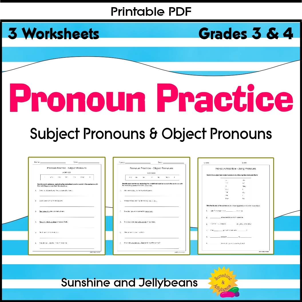Subject Pronouns Object Pronouns 3 Worksheets Grade 3 4 Made By Teachers Subject Pronouns Object Pronouns 3 Worksheets Grade 3 4 Made By Teachers