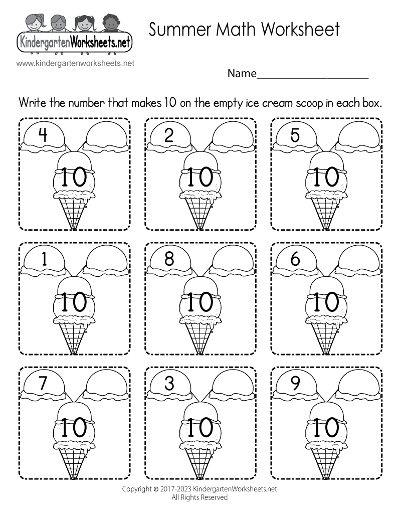 Number Matching Worksheets 1 10