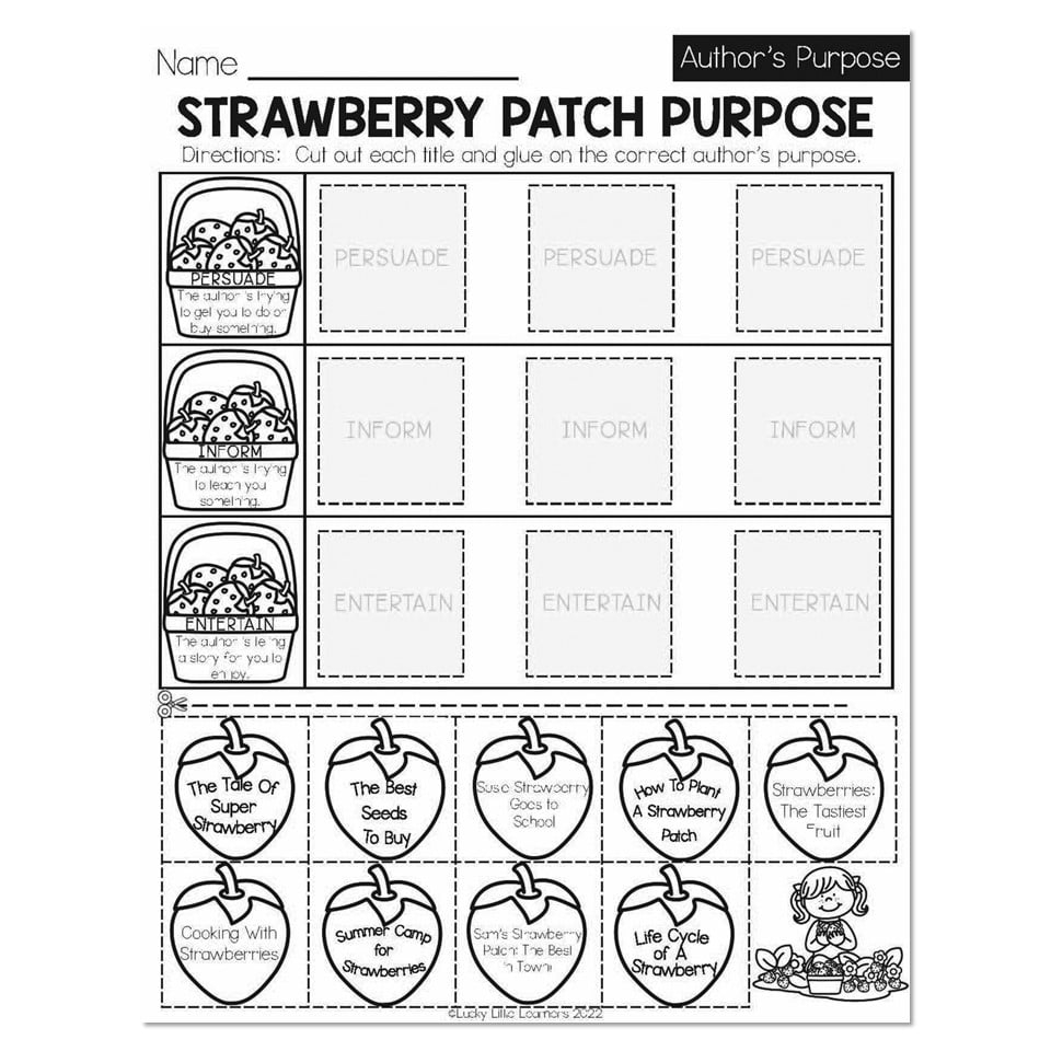Teaching Author S Purpose In 2nd Grade Lucky Little Learners