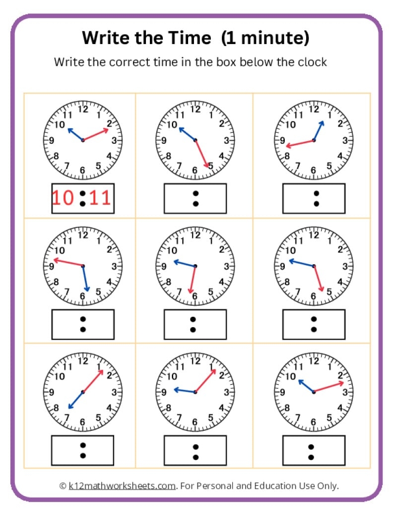 Telling Time Worksheets Telling Time Worksheets O Clock And Half Past