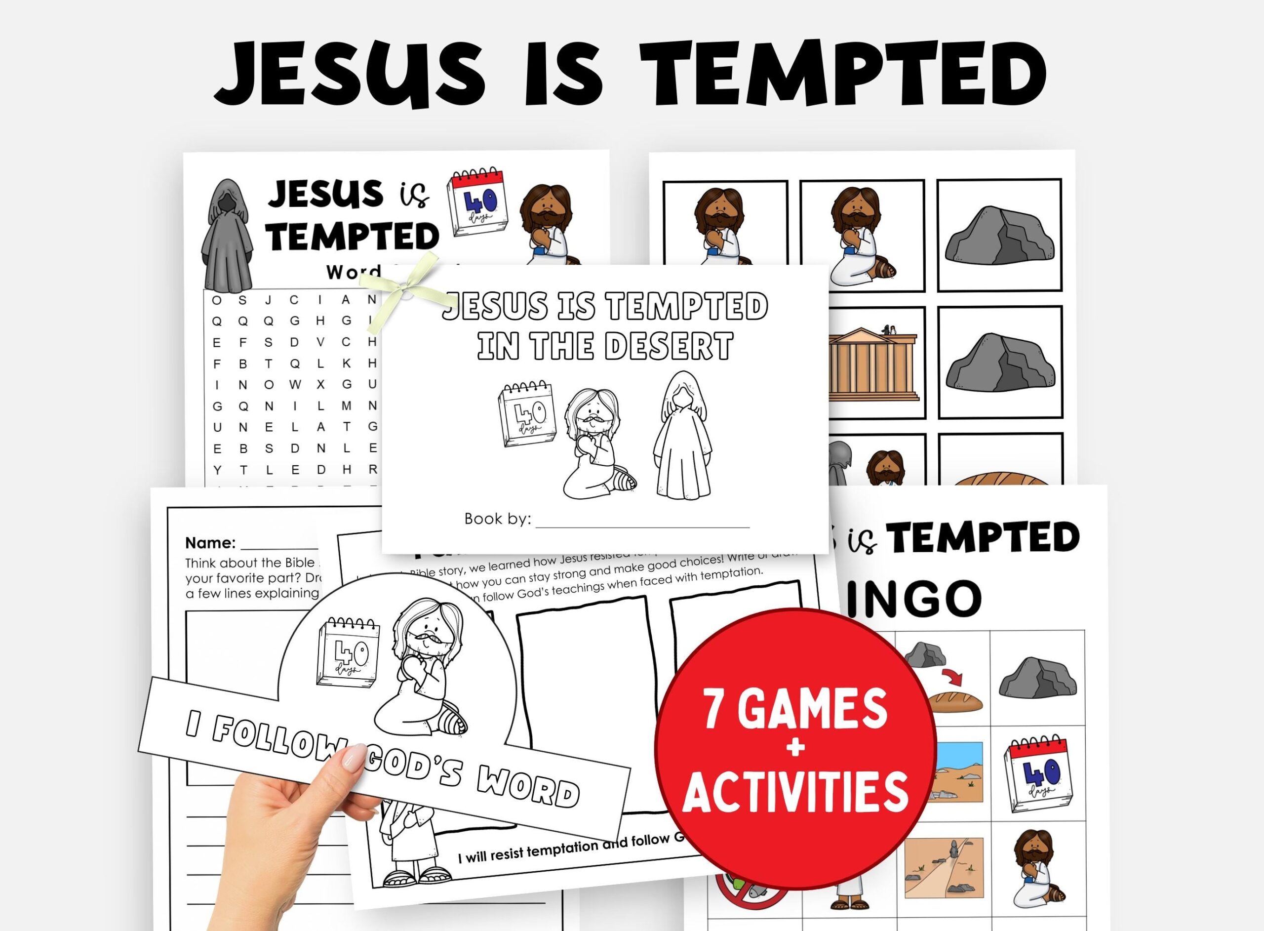 Temptation Of Jesus Worksheet Etsy Temptation Of Jesus Worksheet Etsy