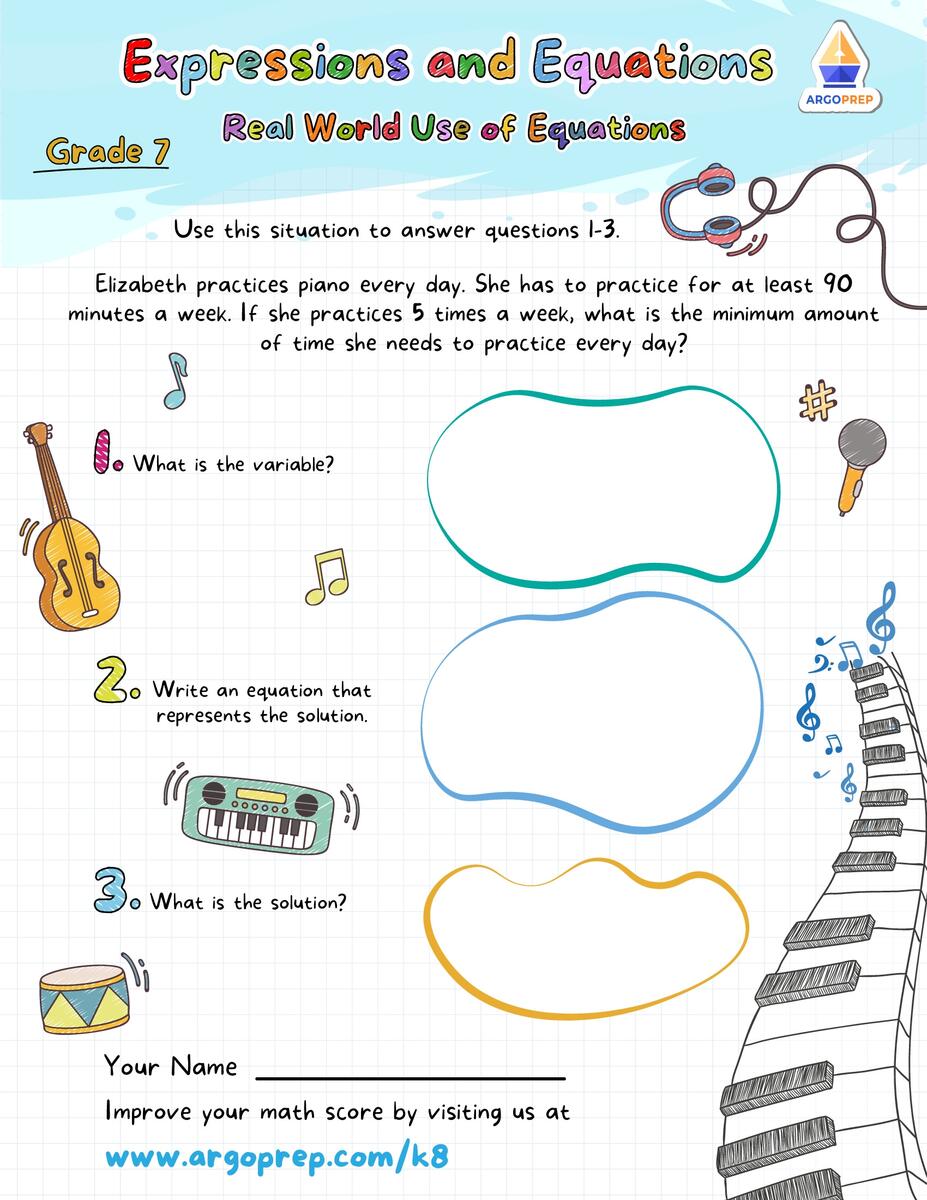 Two Step Equations Worksheets ArgoPrep