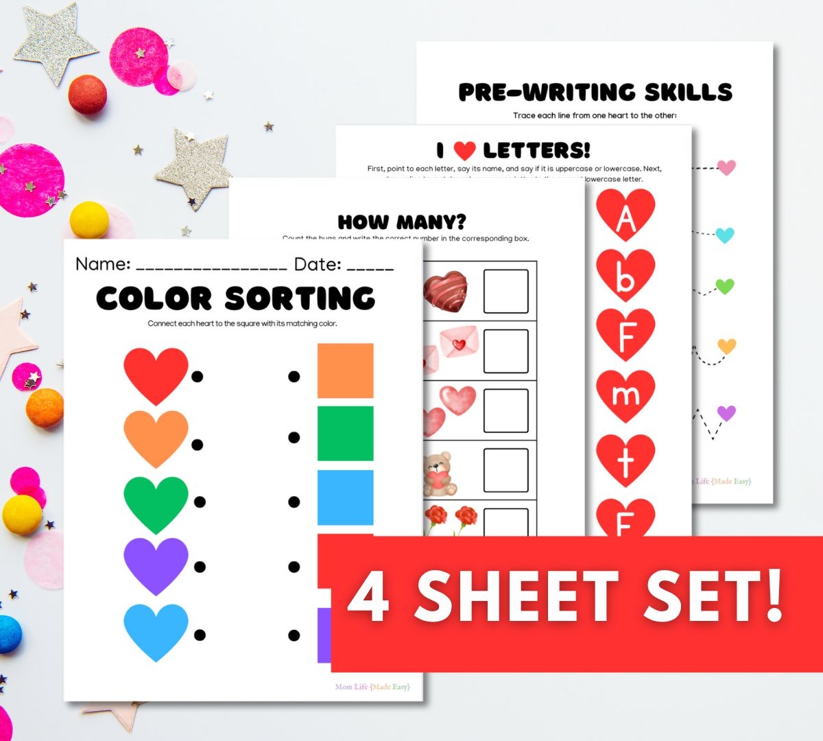 Valentine S Day Color By Letter Worksheet Free Printable Digital PDF