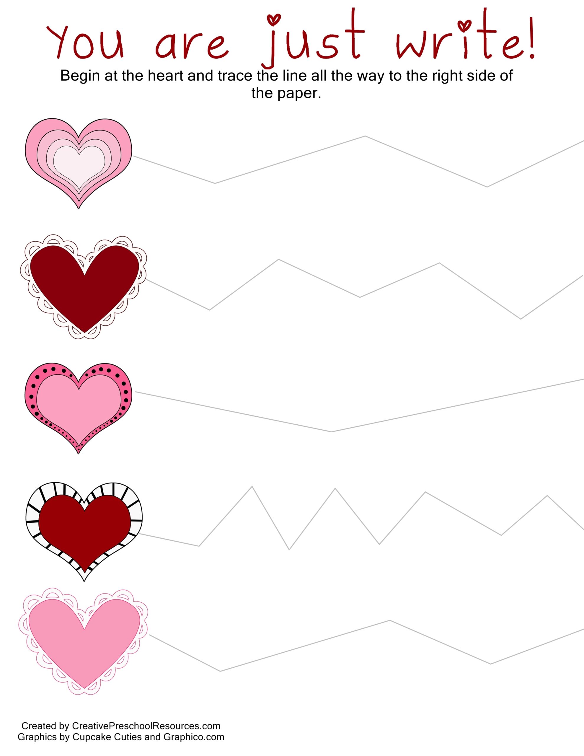 Valentine S Day Free Worksheets For Preschool TeachersMag