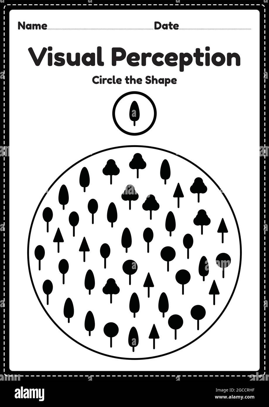 Visual Perceptual Activity Skills Shapes Worksheet For Preschool And Kindergarten Kids That Helps Develop Eyes And Brain Activities Stock Vector Image Art Alamy Visual Perceptual Activity Skills Shapes Worksheet For Preschool And Kindergarten Kids That Helps Develop Eyes And Brain Activities Stock Vector Image Art Alamy