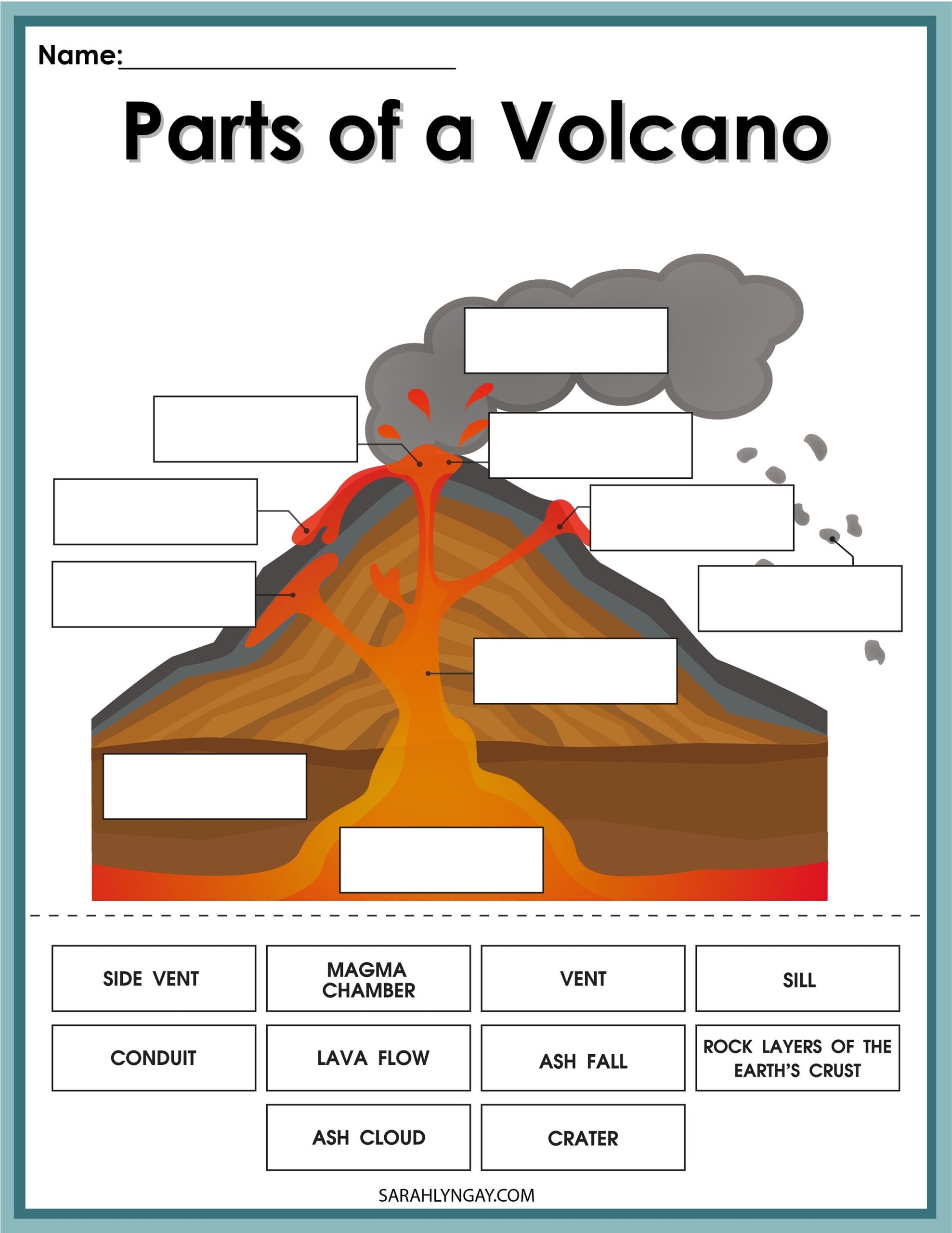 Volcano Volcano Printable Set Volcano Facts Instant Download Digital Download Kids Worksheet STEM Kid S Workbook Etsy Norway