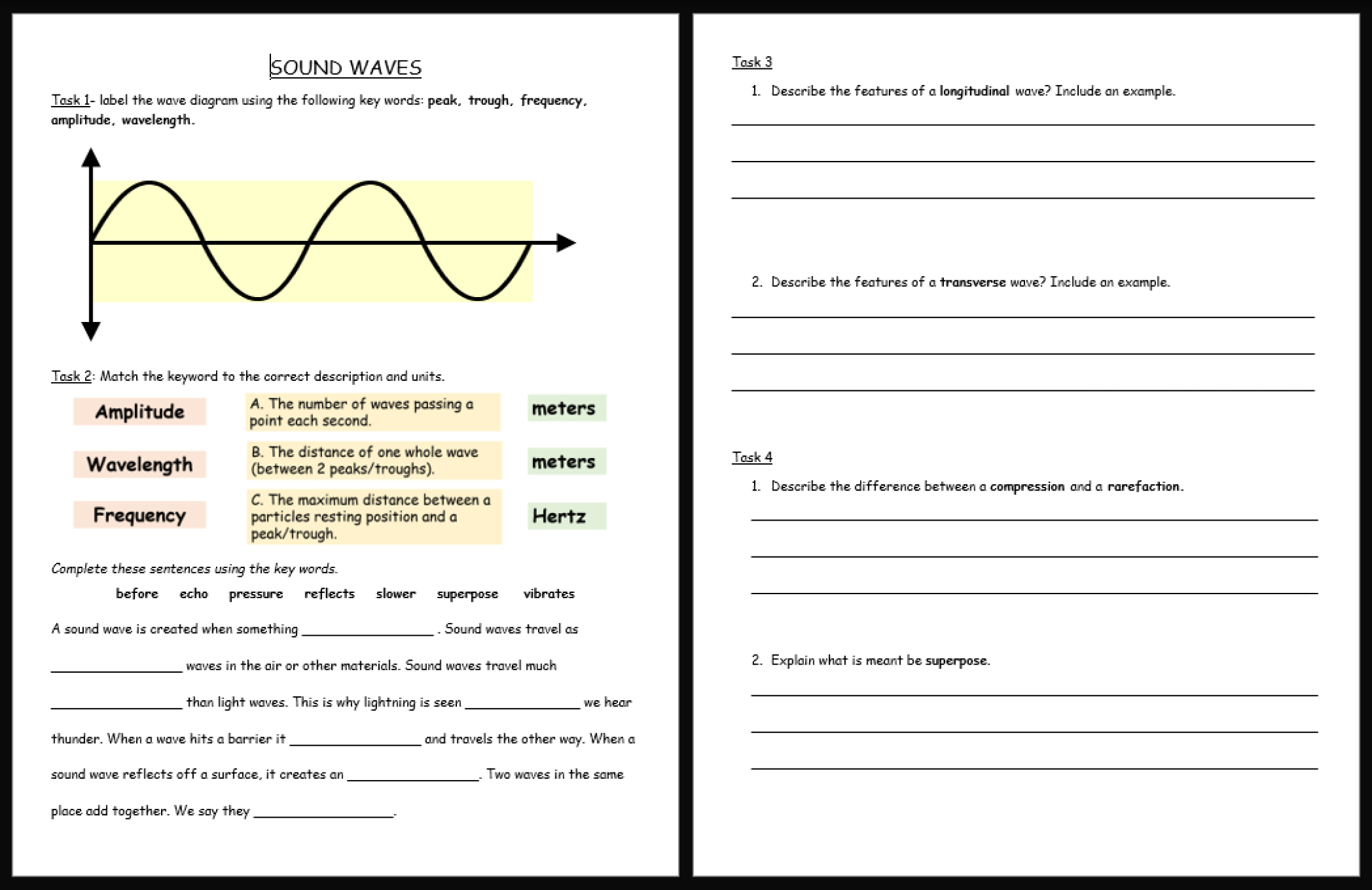 Waves KS3 Activate Science Teaching Resources