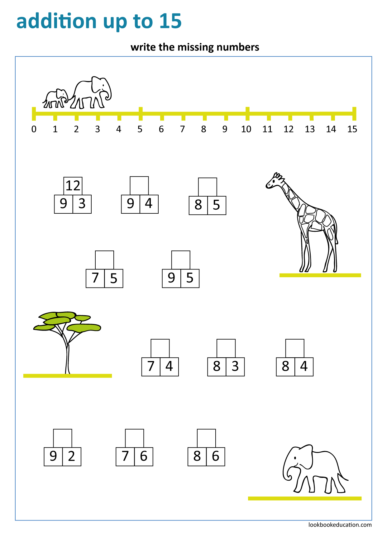 Worksheet Addition Up To 15 Lookbook Education Worksheets Library Worksheet Addition Up To 15 Lookbook Education Worksheets Library