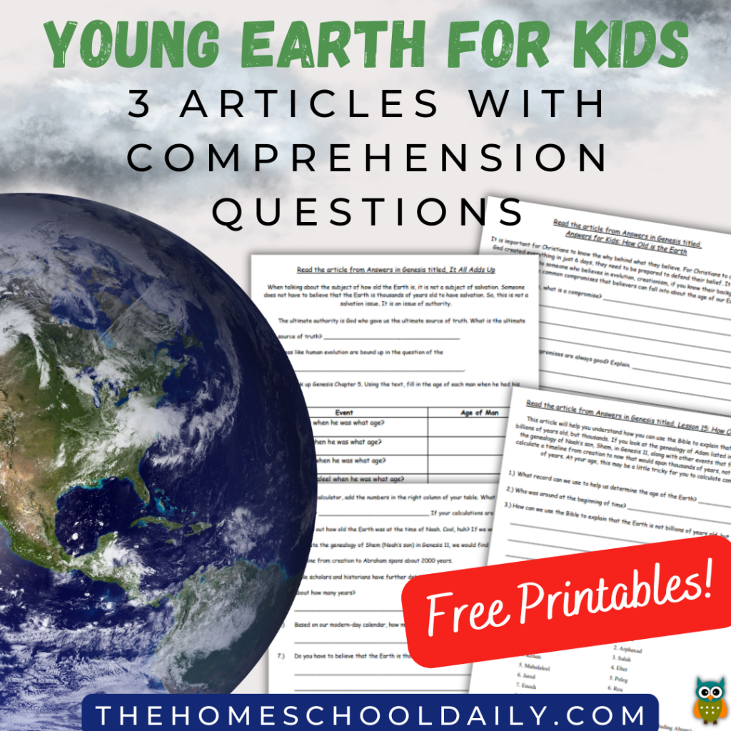 Young Earth For Kids The Homeschool Daily