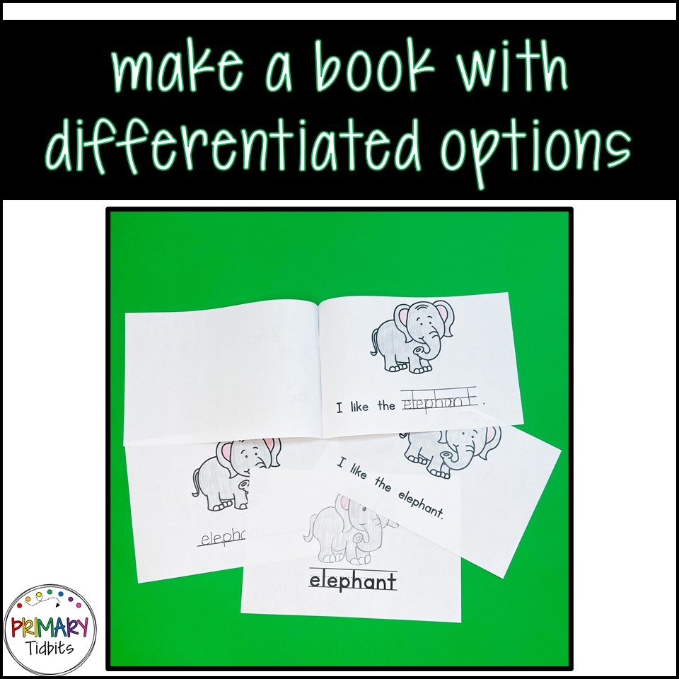 Zoo Animals Writing Center With Differentiated Activities Classful